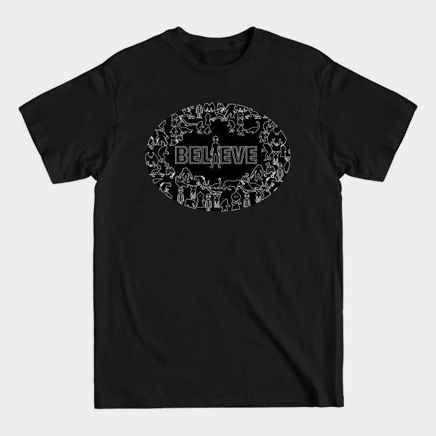 Discover Cryptid Collage - Cryptids - T-Shirt