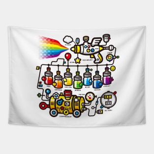 RAINBOW SPLASH Tapestry