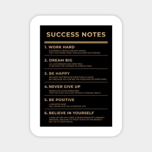 Motivational - Succes Notes Magnet