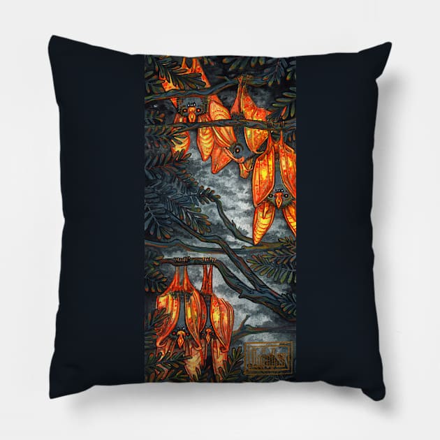 Bats - physalis Pillow by bigdipper