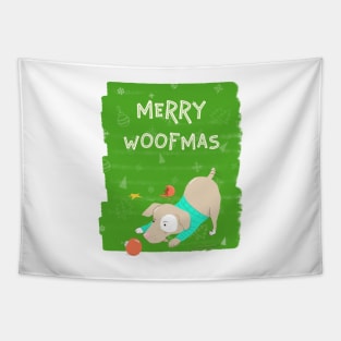 Merry Woofmas Tapestry