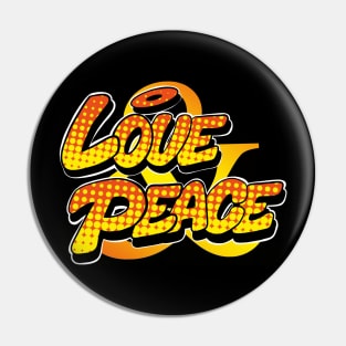 Love & Peace - Graffiti Style Pin