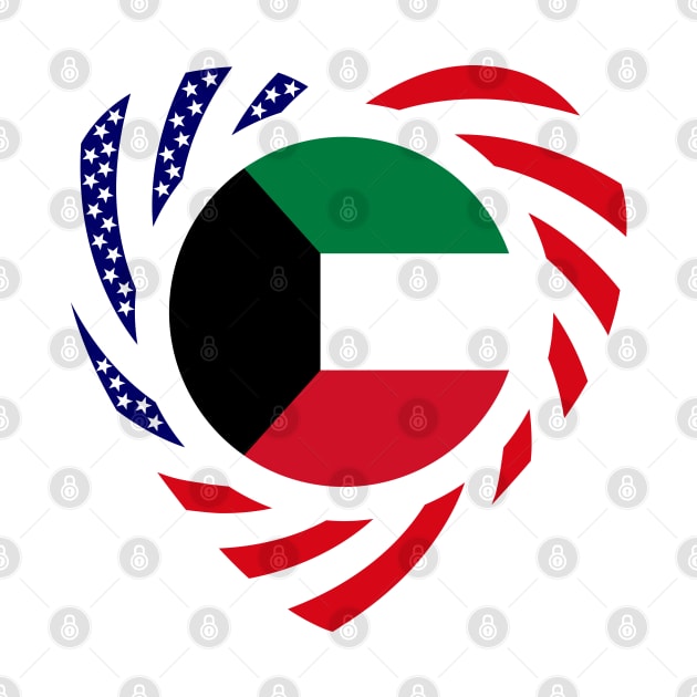 Kuwaiti Multinational Patriot Flag Series (Heart) by Village Values