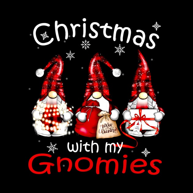 Gnome Family Christmas Buffalo Plaid Christmas With My Gnomies by Benko Clarence