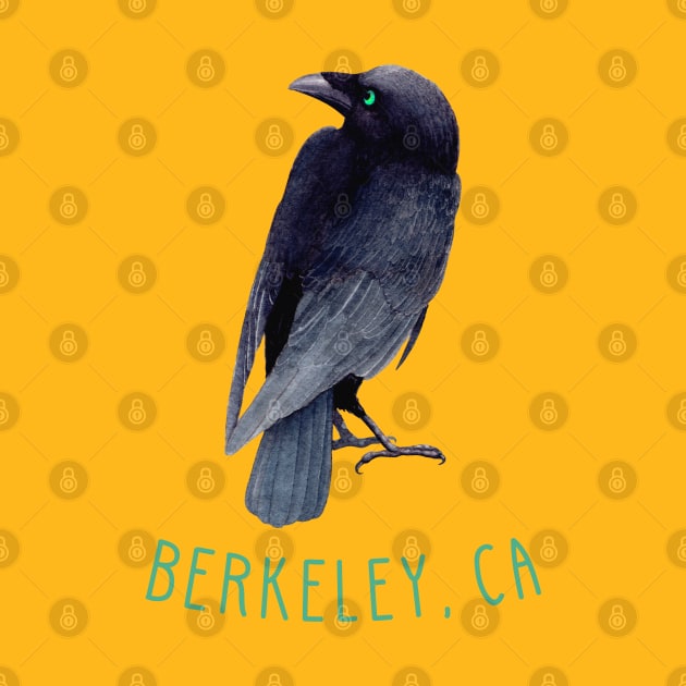 Berkeley California Crow Raven by Pine Hill Goods