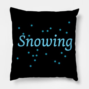 Snow falling Pillow