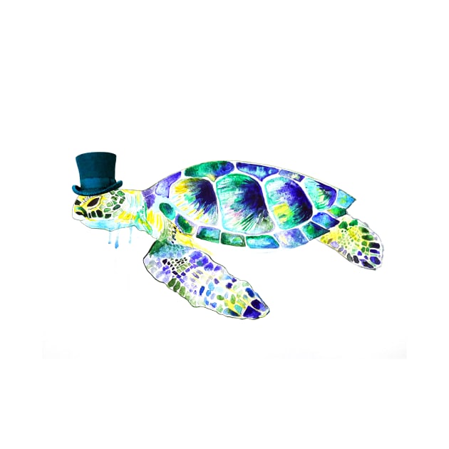 Turtle in the hat by Luba_Ost