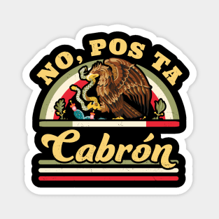 No Pos Ta Cabron -  Funny Mexican Saying Mexican Flag Magnet