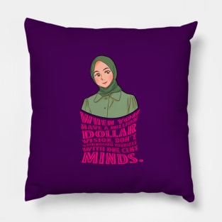 A million dollar vision| Hijabi girl Pillow