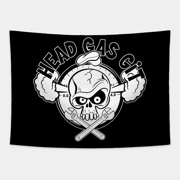 Head Gas Git Tapestry by Nik Afia designs