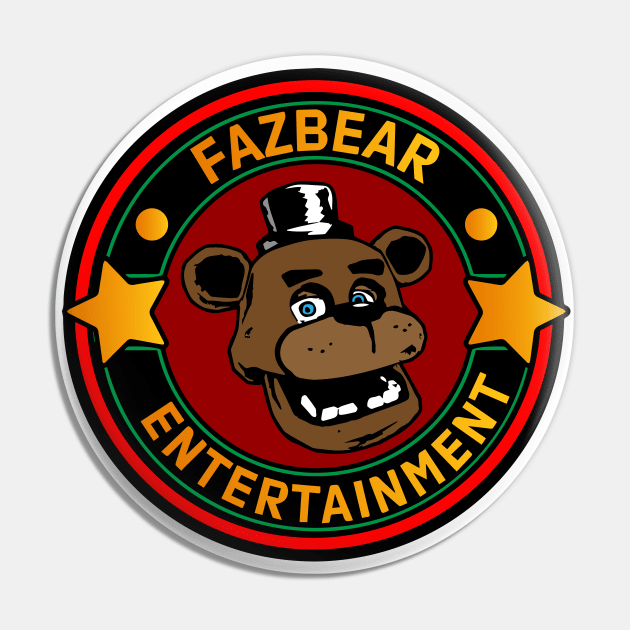 Fazbear Entertainment - Five Nights at Freddy's Pin by Surton Design