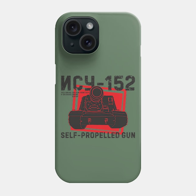 Soviet self-propelled gun ISU-152 Phone Case by FAawRay