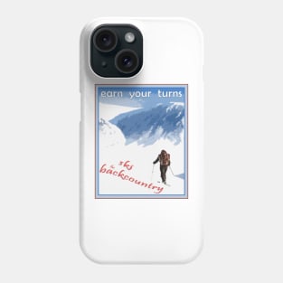 Backcountry skiing Phone Case