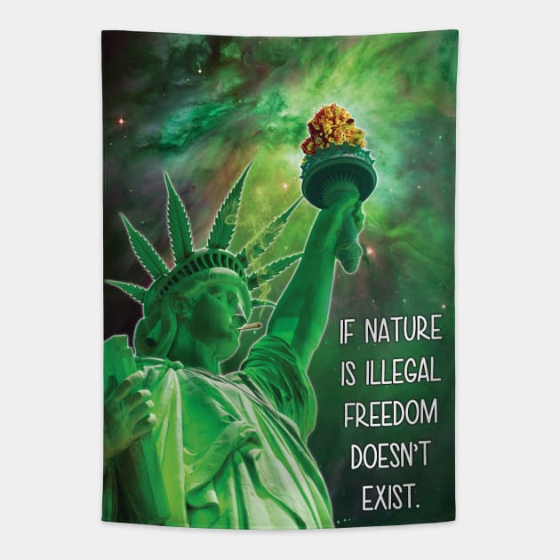 Liberty 420 Tapestry by MightyShroom