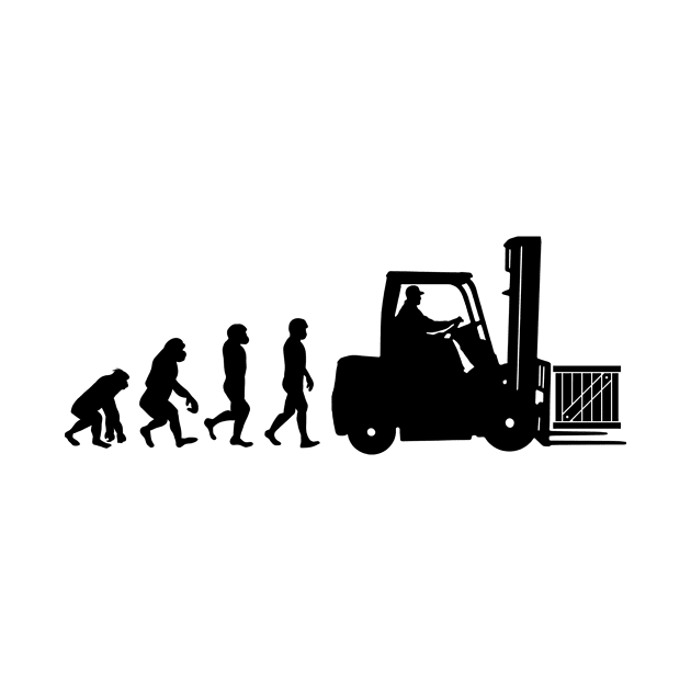 Evolution of a forklift driver by HBfunshirts