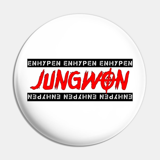 ENHYPEN JUNGWON Cool Design Pin by PANGANDOY