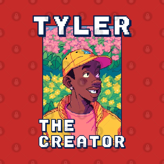Tyler The Creator Pixelated Cartoon by Oldies Goodies!