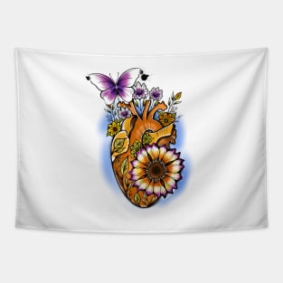 Heart Flower Tapestry