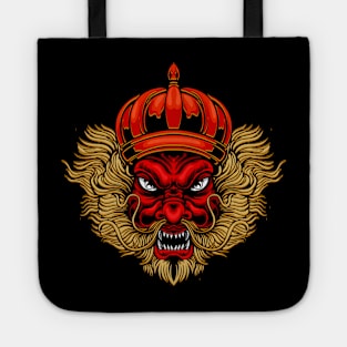 dragon face illustration perfect for design Tote