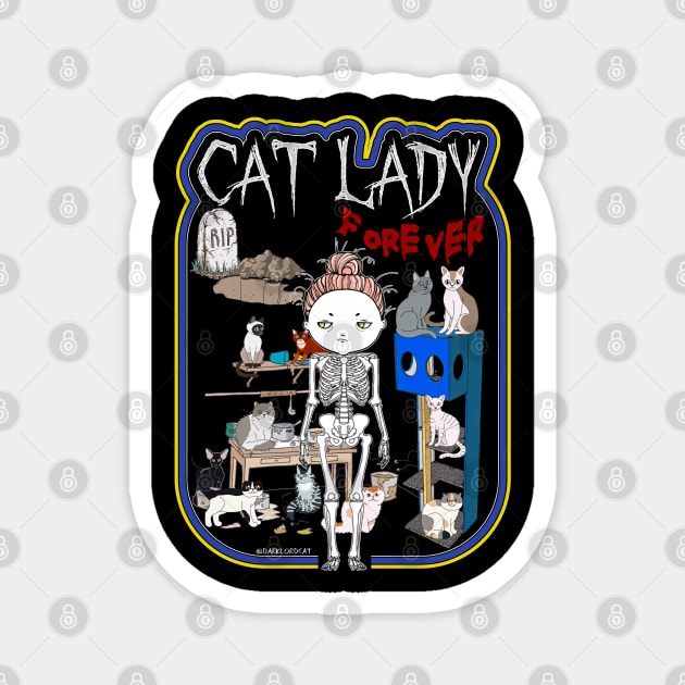 Cat lady Magnet by darklordpug