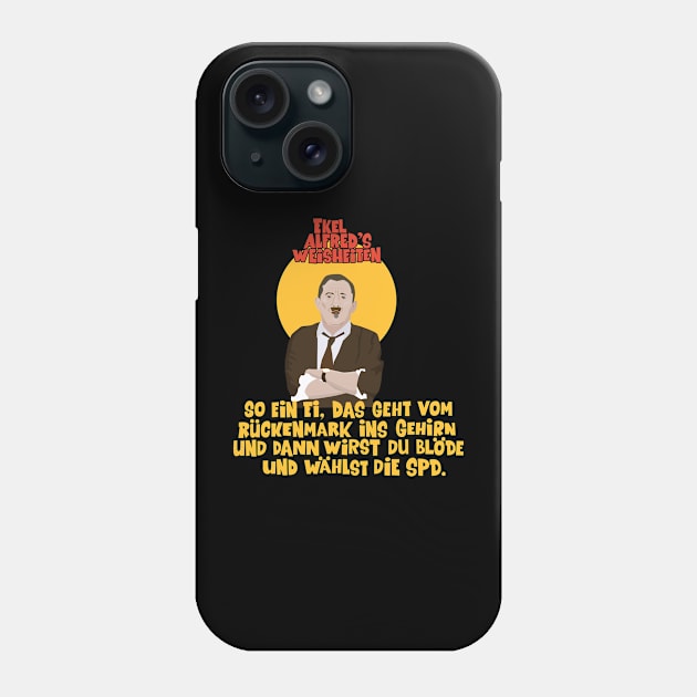 Alfred Tetzlaff - Ekel Alfred - Ein Herz und eine Seele Phone Case by Boogosh