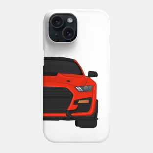 Shelby GT500 2020 Race-Red + Black roof Phone Case