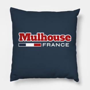 Mulhouse France Retro Pillow