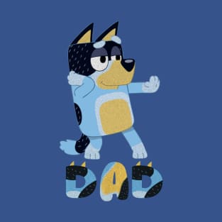 Retro bluey dad T-Shirt