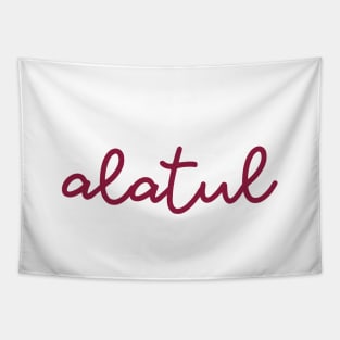 alatul - maroon red Tapestry