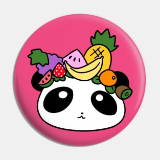 Fruit Panda Face Pin