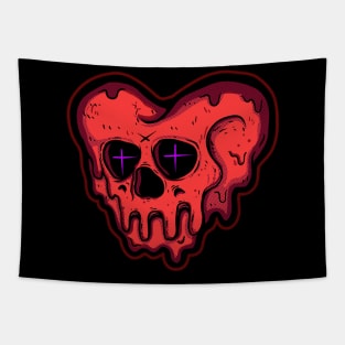 skull love Tapestry