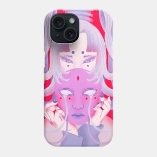 Mask Japanese girl harajuku tee Phone Case