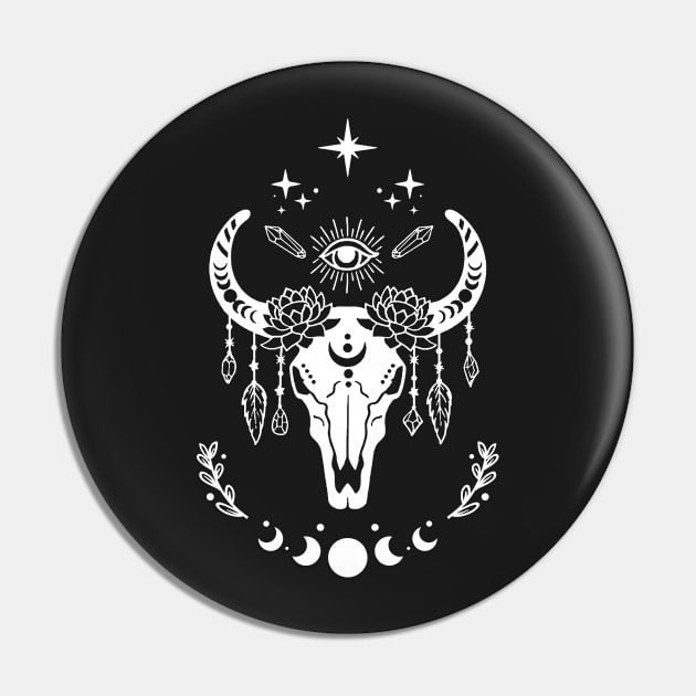 Occult Animal Skull Pin by soulfulprintss8