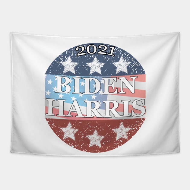 Biden Harris 2020 - 2021 Vintage Distressed - New Year Tapestry by Bazzar Designs