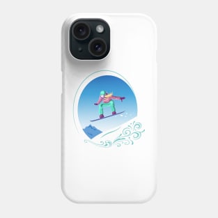 Snowboarder Phone Case