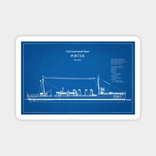 United States Coast Guard Cutter Porter cg-7 - AD Magnet