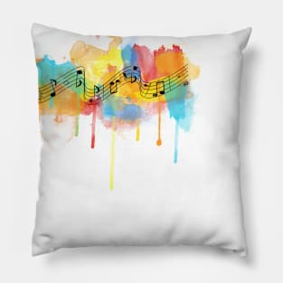 Watercolor Melody Pillow