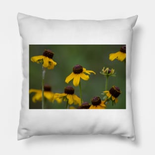 Yellow Wildflower Dancers Pillow