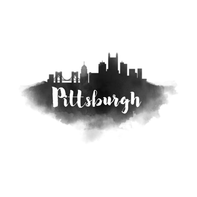 Pittsburgh watercolor by kursatunsal