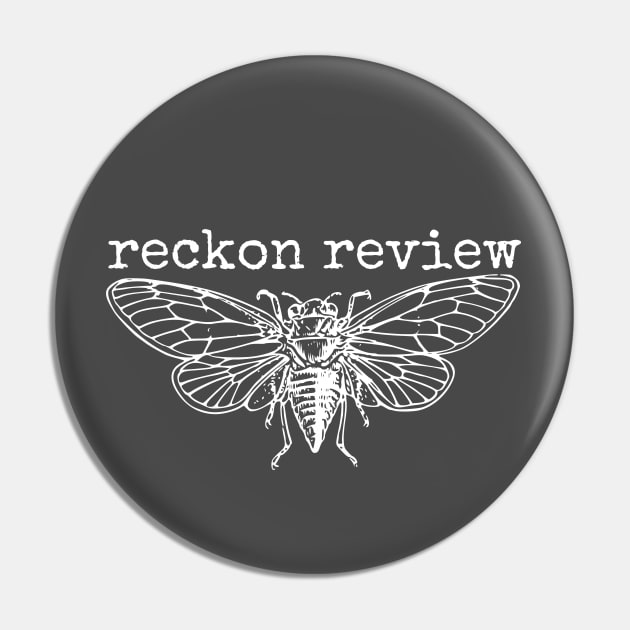 OG Reckon Logo in White Pin by Reckon Review