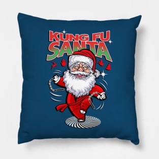 Kung Fu Santa Pillow