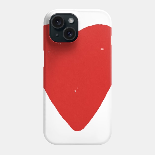 Red heart Phone Case by JulyPrints