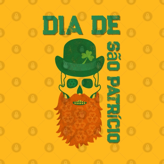 Saint Patrick's Day Skull Design by Off the Page