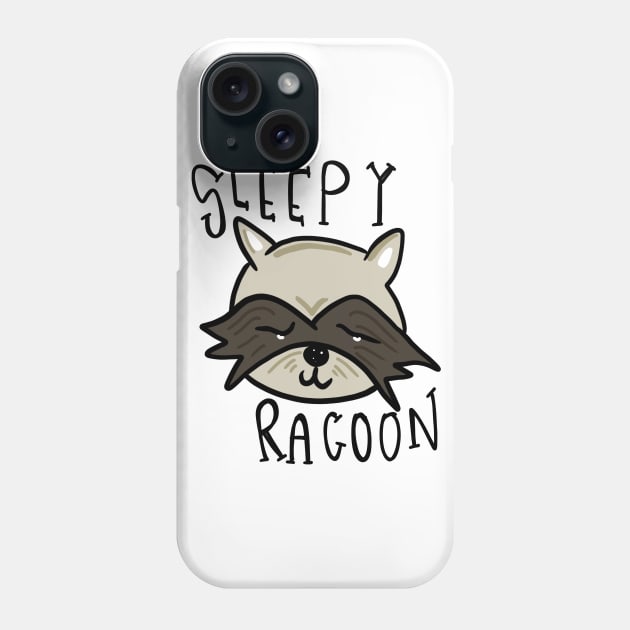 Sleepy Raccoon Funny Raccoon Phone Case by PhantomDesign