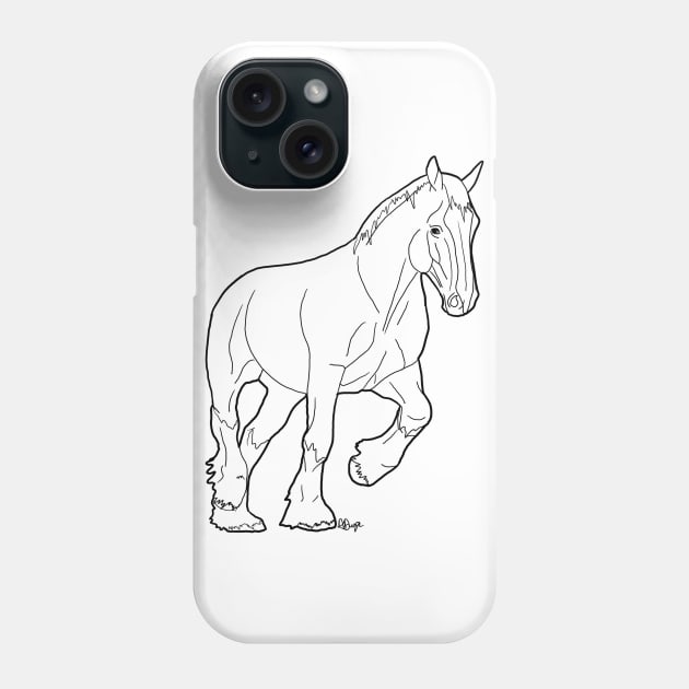 Clydesdale Phone Case by Shyflyer