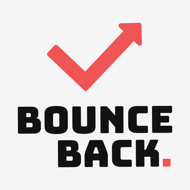 Bounce Back || Black Version by Mad Swell Designs