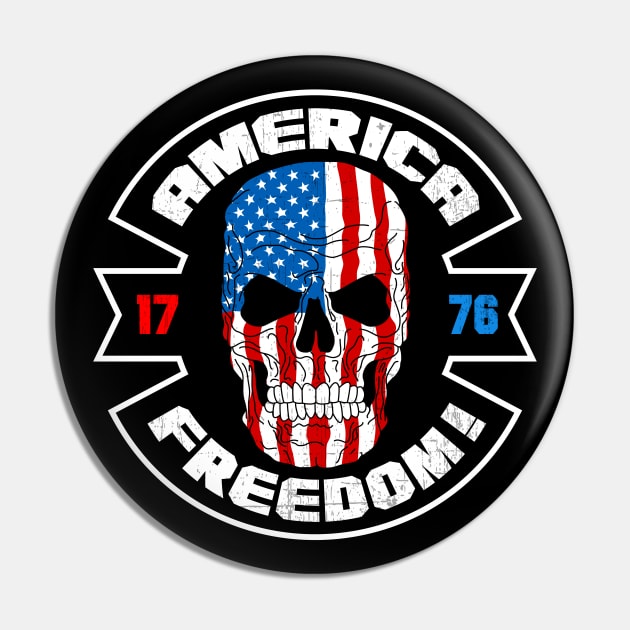 America Freedom 1776 Pin by HEJK81