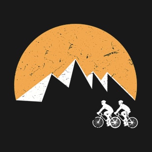 Retro Vintage Bicyclist Art T-Shirt