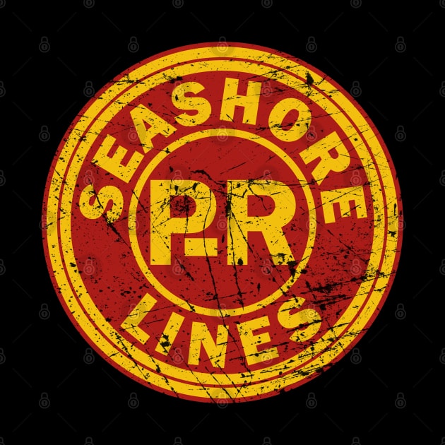 Distressed Pennsylvania-Reading Seashore Lines Railroad by Railway Tees For All