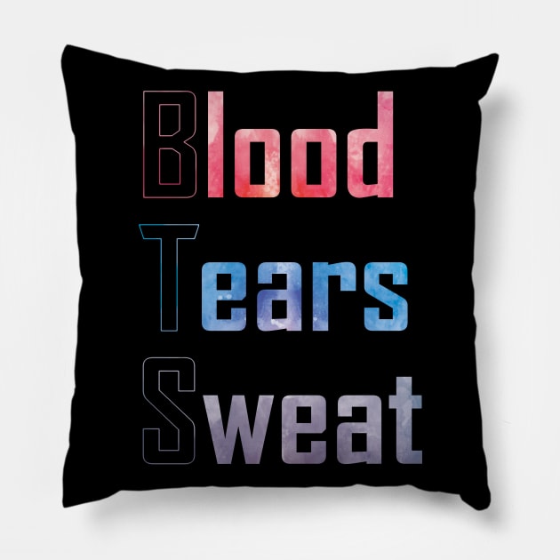 BTS - Blood, Sweat and Tears (watercolours) | Army | Kpop Pillow by Vane22april